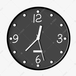 創(chuàng)意黑色鐘表插畫 免費(fèi)下載高清PSD素材，源自千庫網(wǎng)圖片編號(hào)11833160
